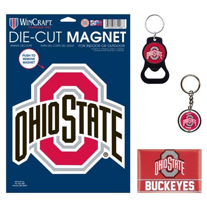WINCRAFT
Established 1961
DIE-CUT MAGNET
AIMANT DÉCOUPÉ
IMÁN DEL CORTE DEL DADO
FOR INDOOR OR OUTDOOR
DÉCORA INTERIORS Y EXTERIORES
PUSH TO REMOVE MAGNET
OHIO STATE
BUCKEYES
WINCRAFT Inc.
Winona, MN 55987
www.wincraft.com
32085 81496
OHIO STATE
BUCKEYES