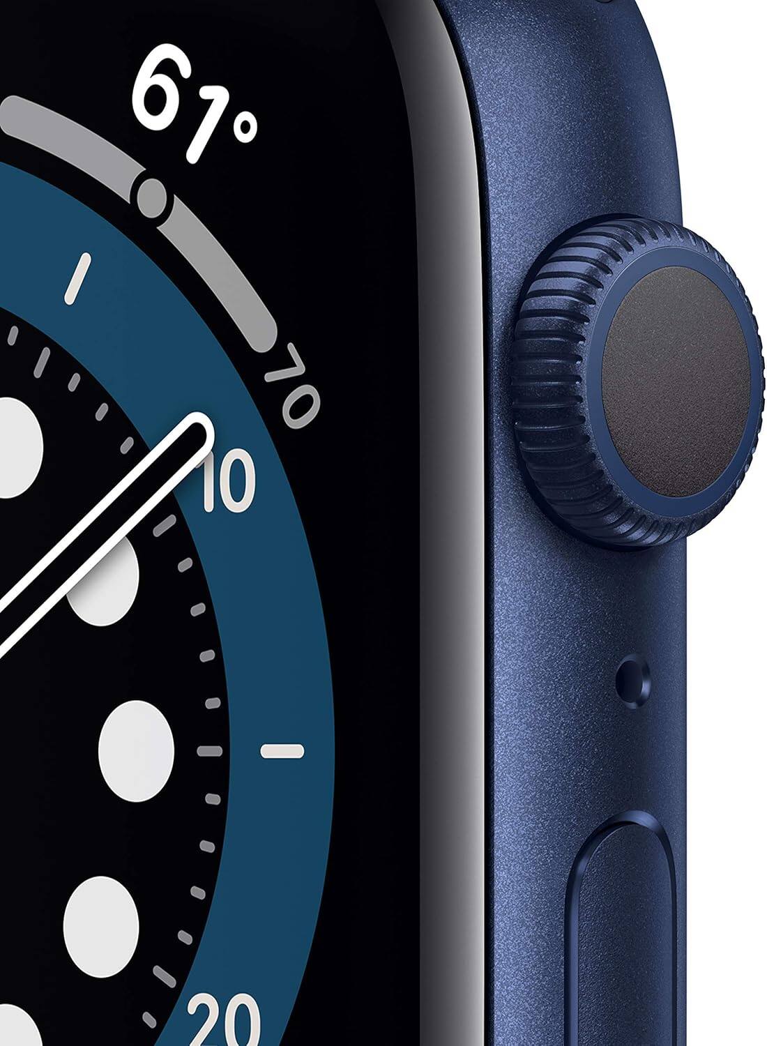 Angle. Apple - Watch Series 6 Aluminum 40mm (GPS Only, No Cellular) - Blue.