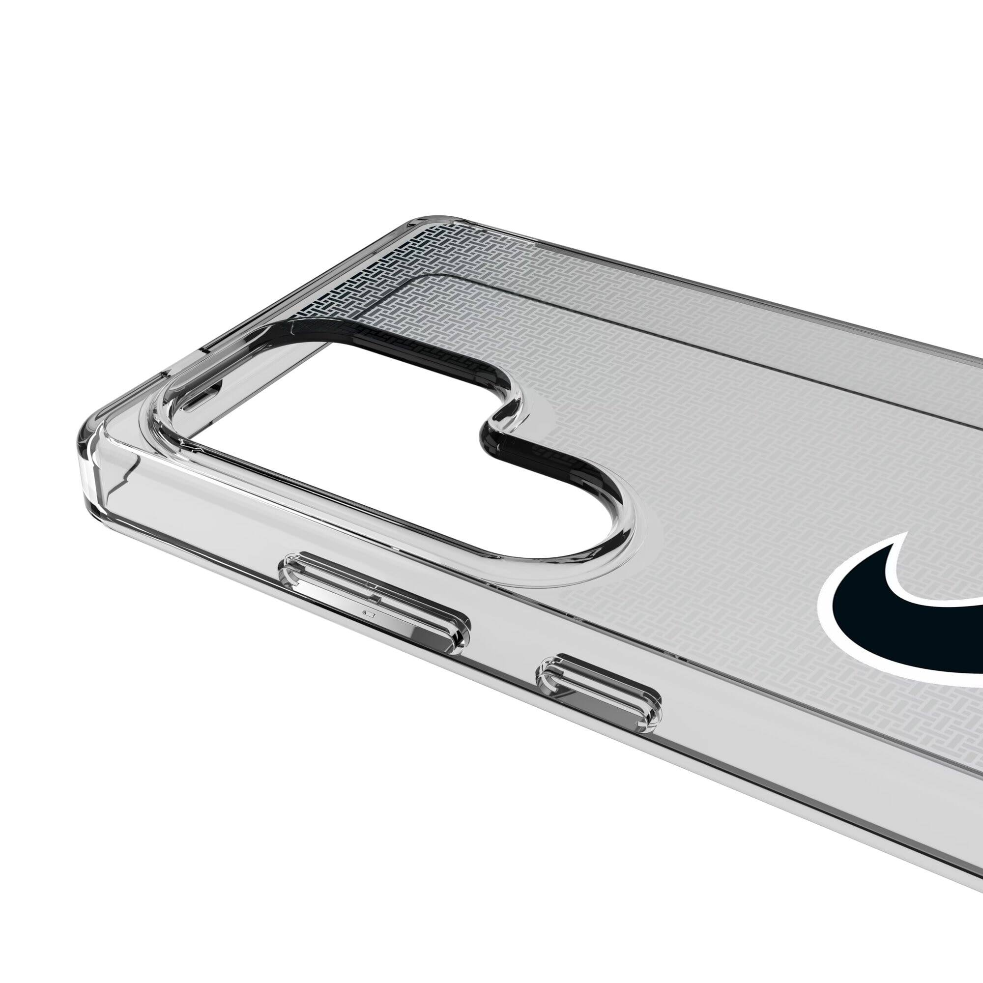 Alt View 2. Keyscaper - Linen Logo Galaxy Clear Case - S24 Ultra - Multicolor.