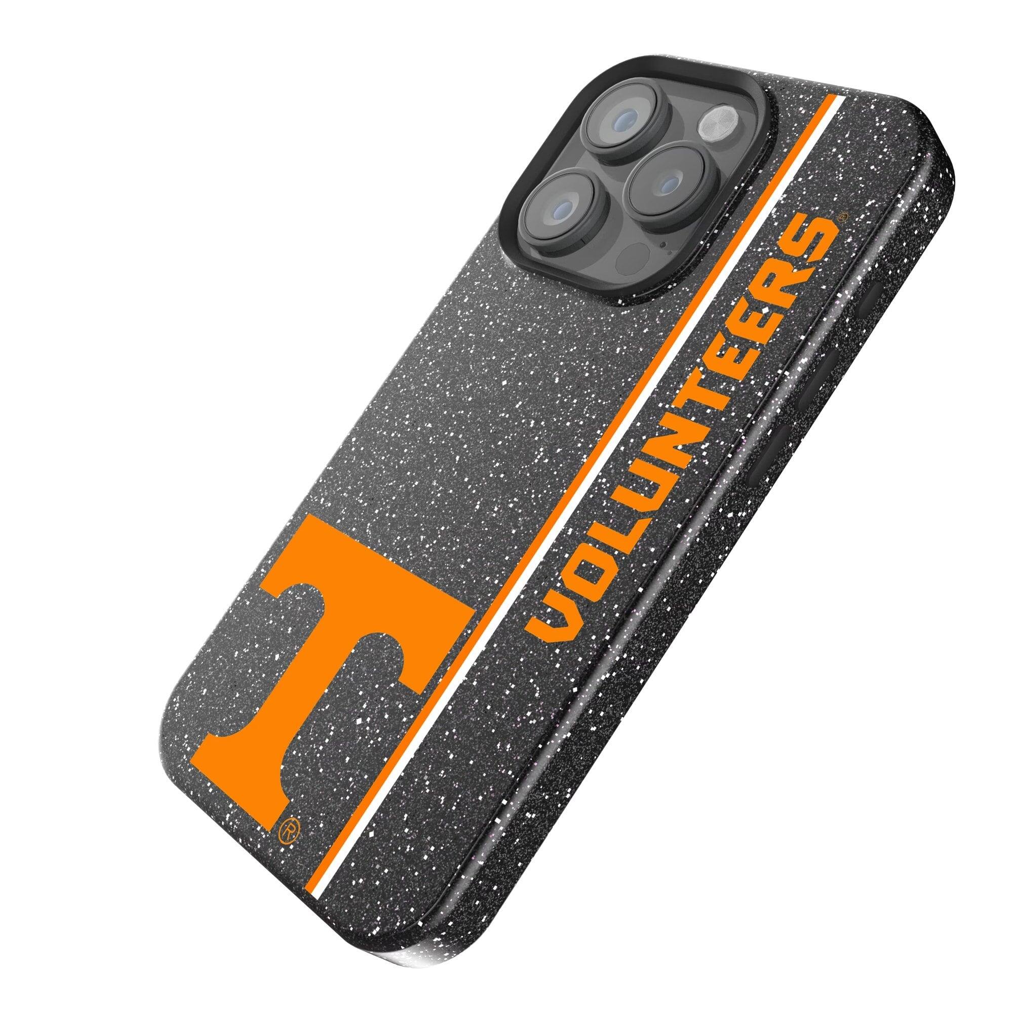 Alt View 1. Keyscaper - Tennessee Volunteers iPhone Bling Case - 15 Pro - Black.