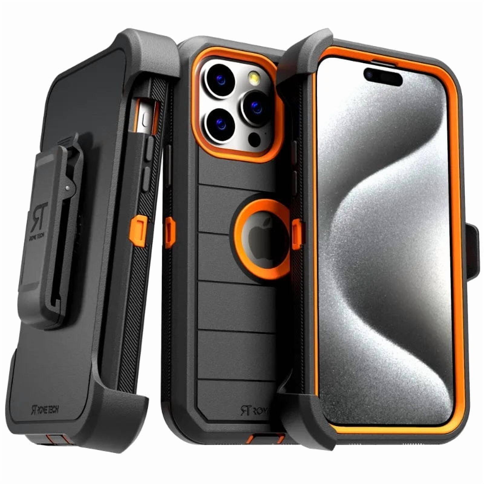 RomeTech Defender Case for Apple iPhone 15 Pro Max Black & Blue