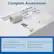 Complete Accessories
1. Window Slider Kit
2. Air Exhaust Duct Connector
3. Window Exhaust Adapter
4. Air Exhaust Duct
5. Drain Hose
6. Remote Control