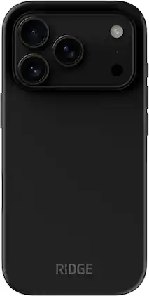 The Ridge Wallet - Ridge Phone Case - Matte Apple iPhone 18 Pro and 17 Pro Devices - Black