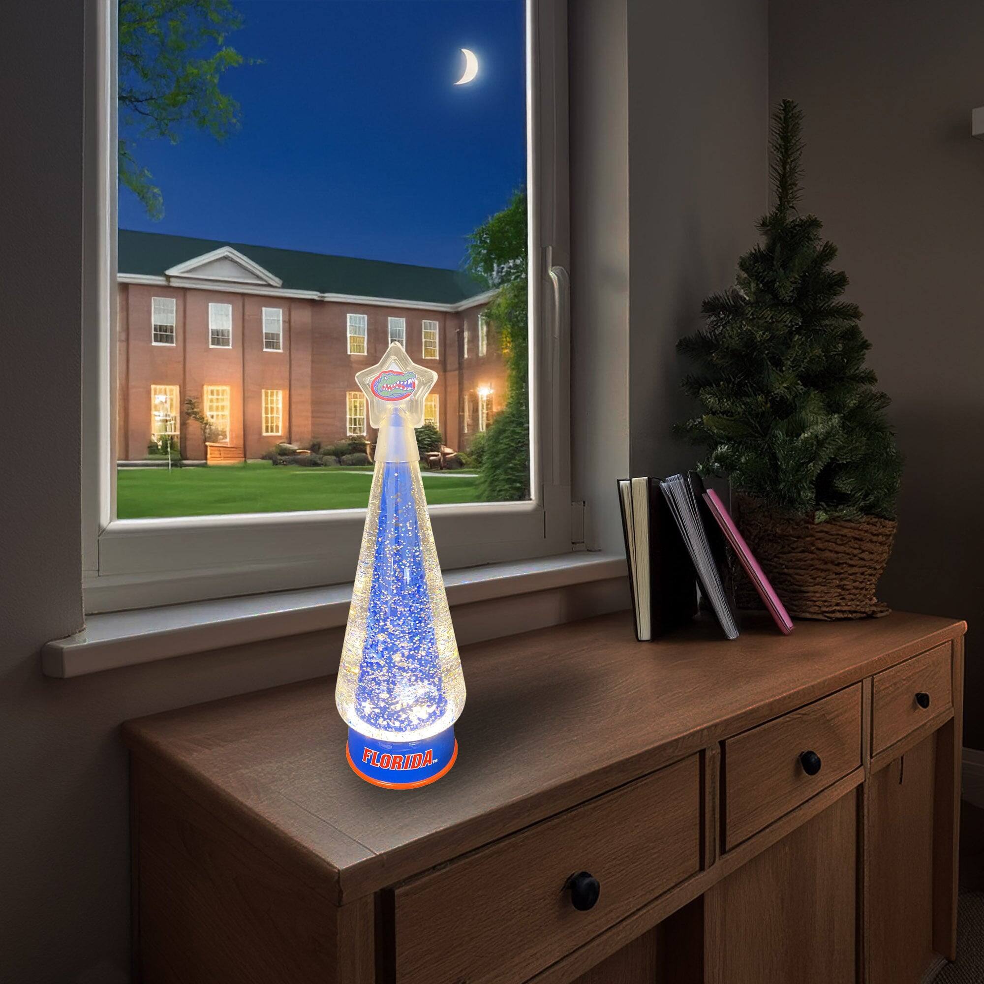 Alt View 2. Santa's Workshop - Florida Gators 12" Tree Globe - Blue.