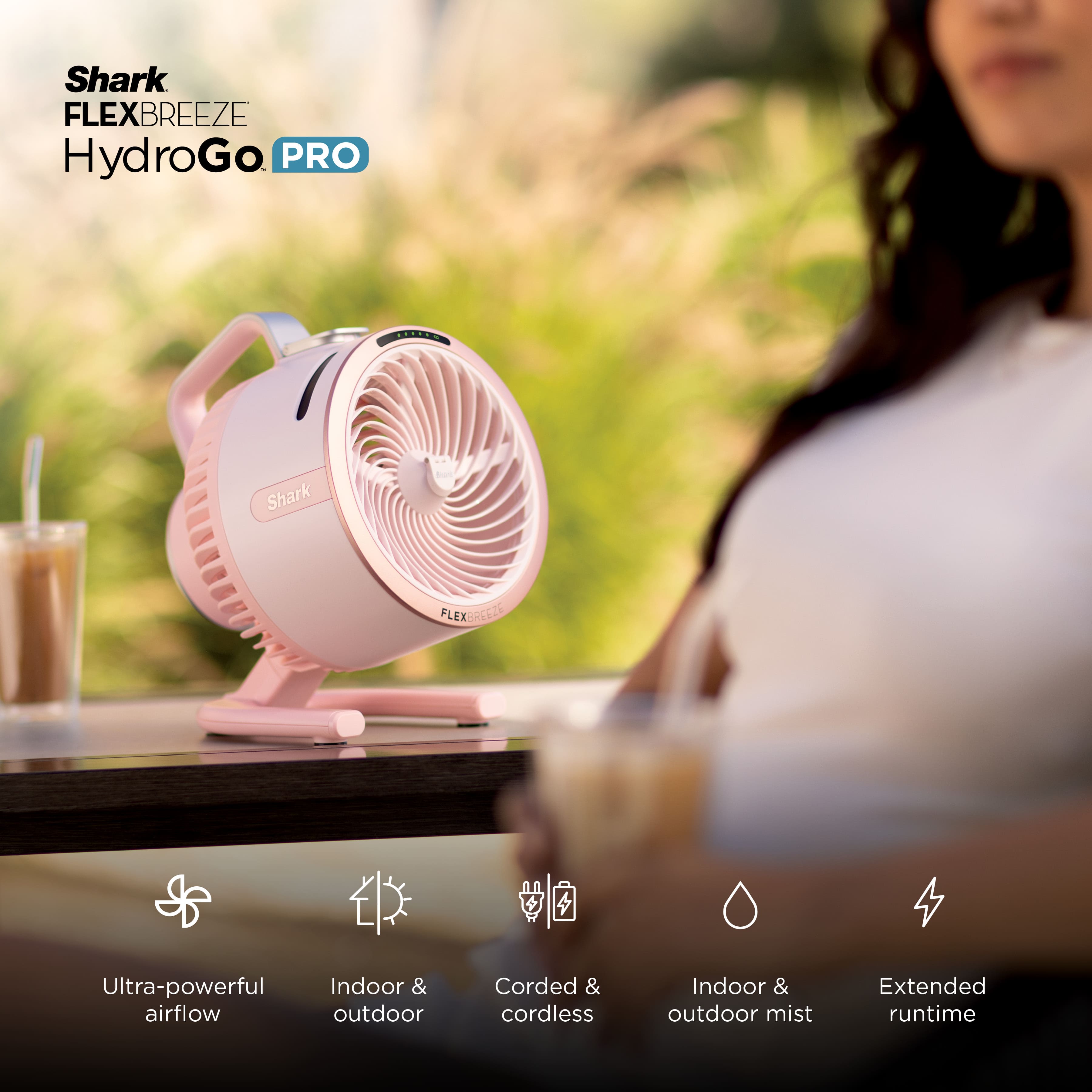 Shark FlexBreeze HydroGo Pro Fan Graphite FA056 - Best Buy