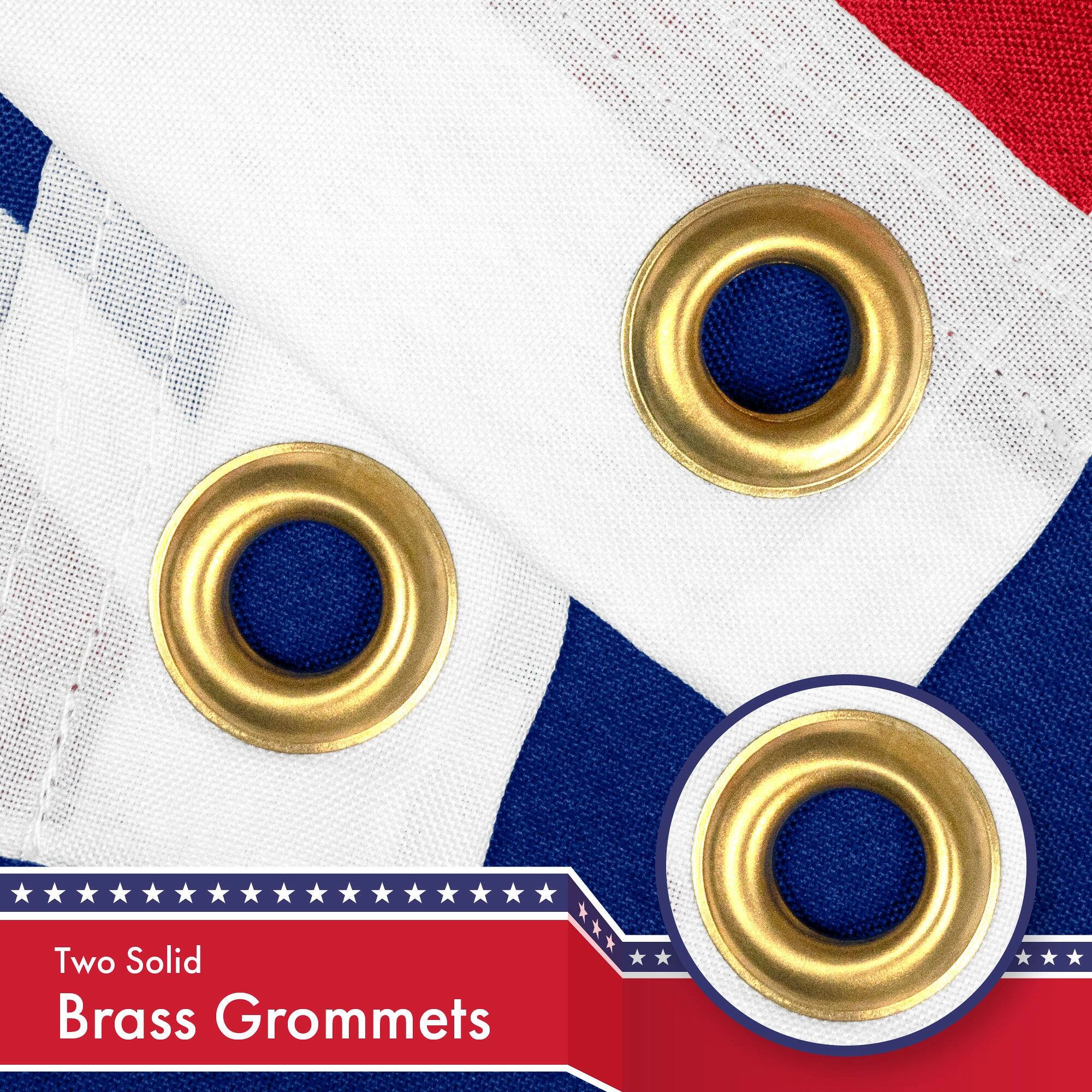 Two Solid Brass Grommets