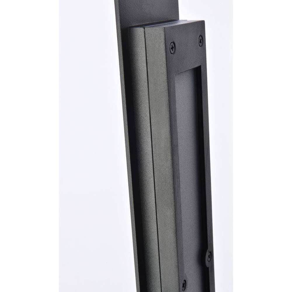 Alt View 1. Living District - Raine Integrated LED wall sconce in black - Black.