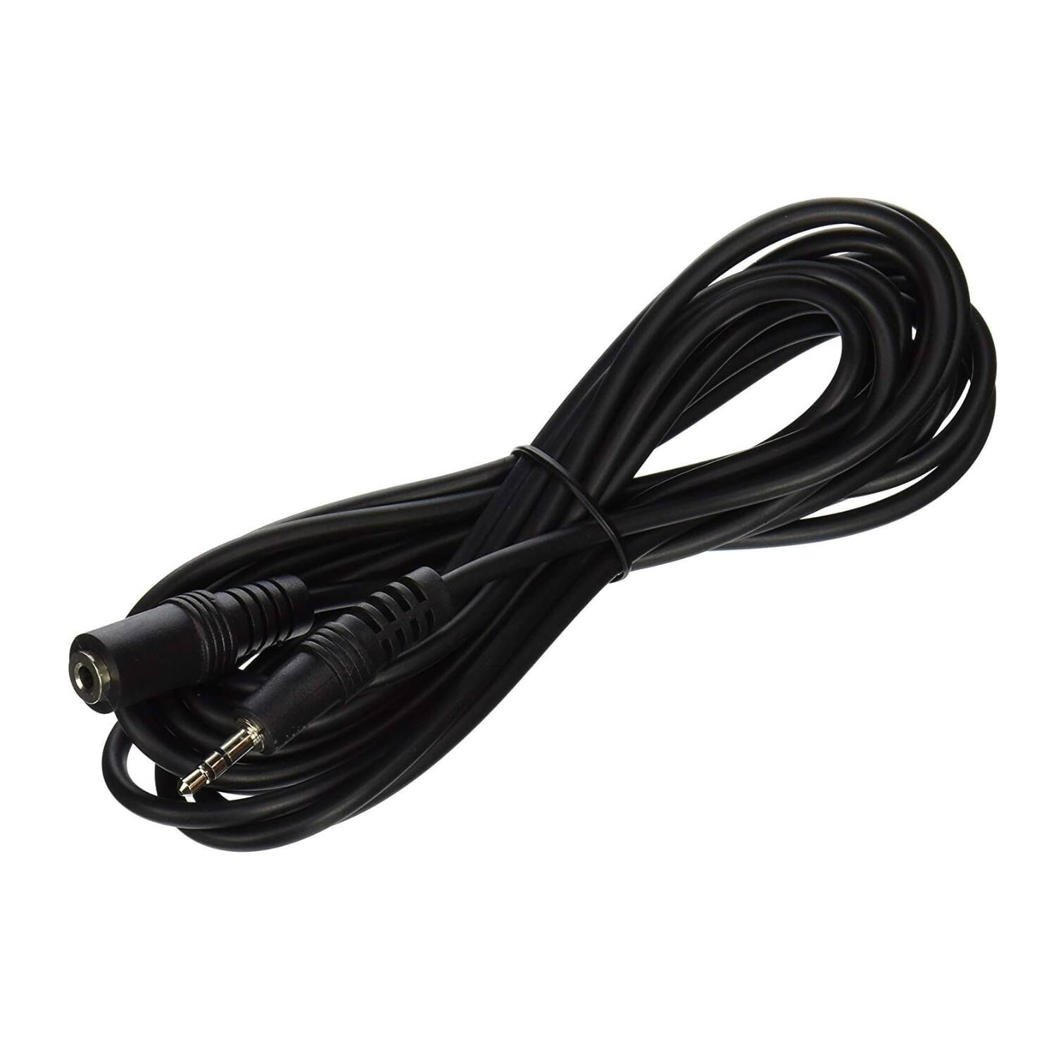 Angle. Home Collection - 2-Pack 12FT 3.5mm Audio Aux Extension Cable - Black.