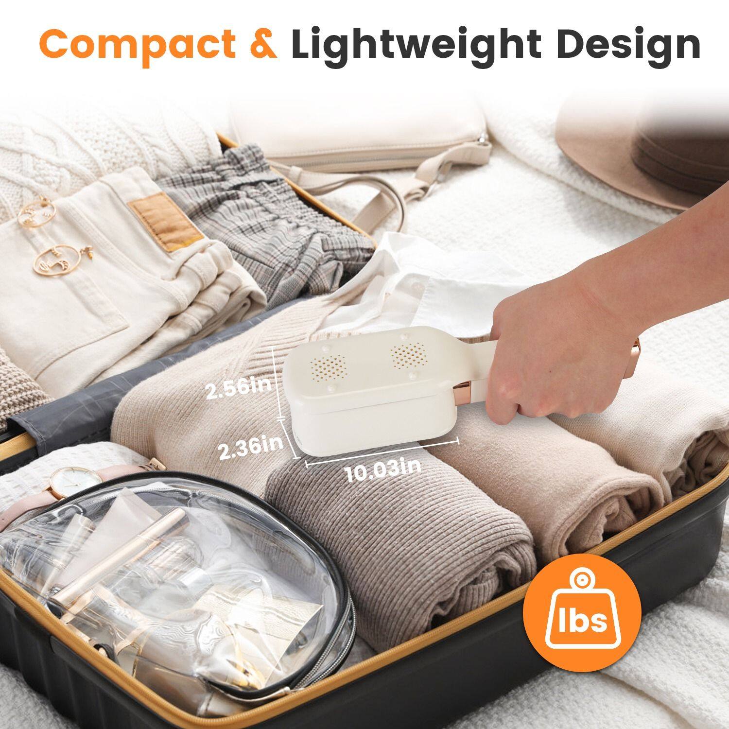 Compact & Lightweight Design  
2.56in x 2.36in x 10.03in  
1 lbs