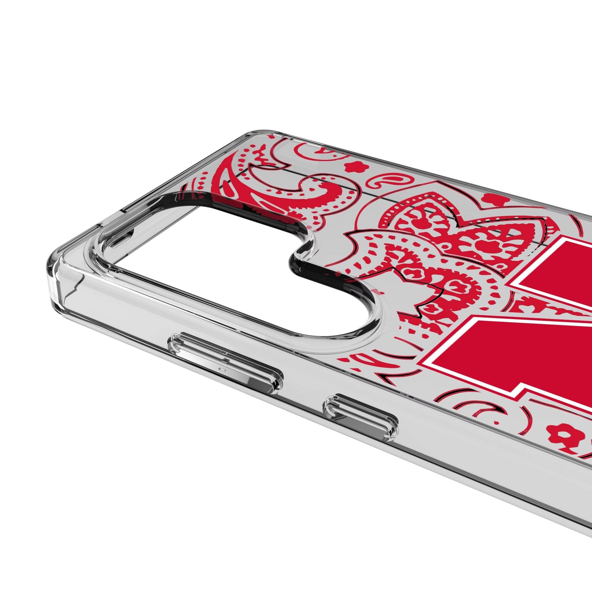 Alt View 2. Keyscaper - Nebraska Huskers Paisley Galaxy Clear Case - S24 - Multicolor.