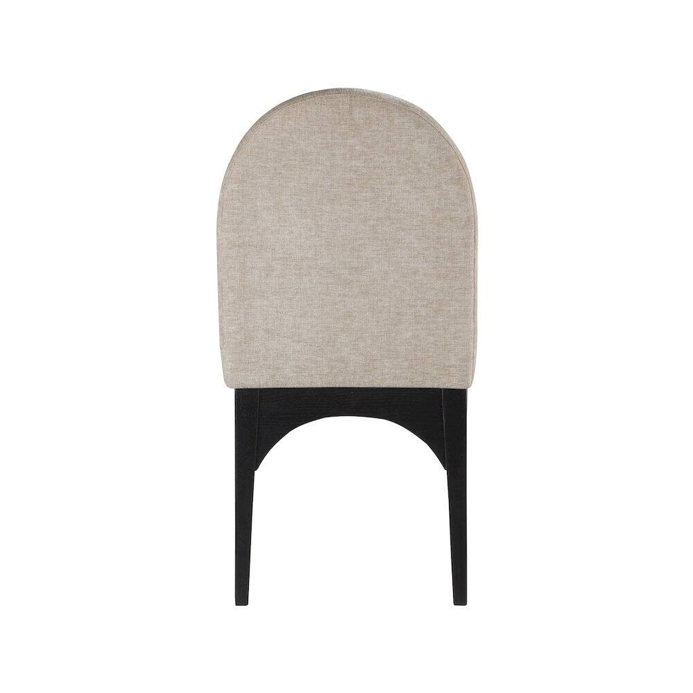 Alt View 1. Meridian Furniture - Waldorf Beige Chenille Fabric Dining Chair - Beige.