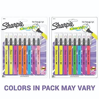 Sure, here is the corrected and grouped text:

---

**Sharpie ClearView**

See through tip

**8 ct**

**STICK-ON DECORATOR**

**COLORS IN PACK MAY VARY**

---

**Sharpie ClearView**

See through tip

**8 ct**

**STICK-ON DECORATOR**

**COLORS IN PACK MAY VARY**