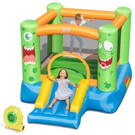 Costway - Inflatable Bounce House Jumper Castle Kids Playhouse with 480W Blower - Multicolor