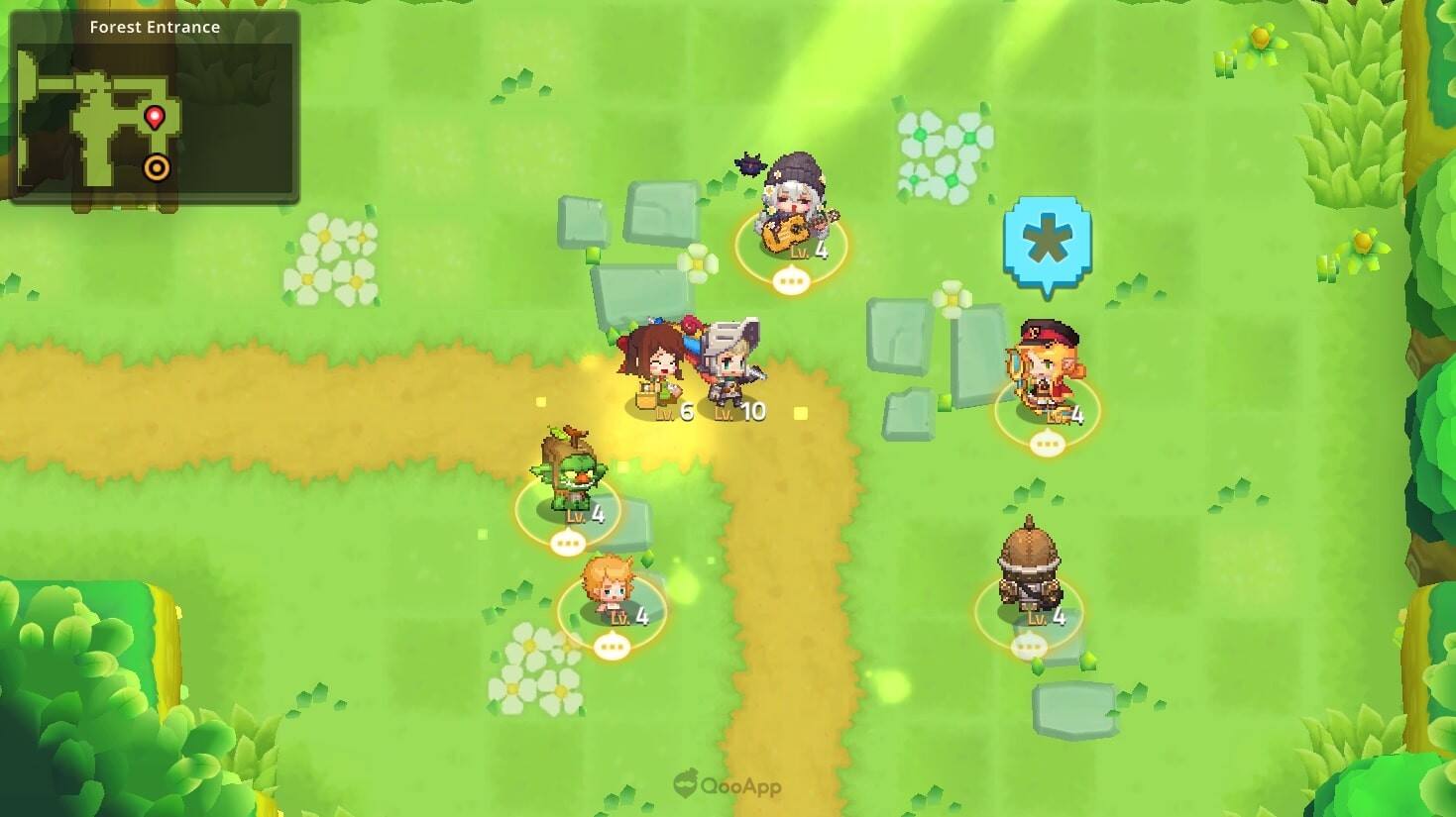 Forest Entrance Lv. 4  
C L 6 Lv. 10  
4 4  
LV 4 4  

QooApp