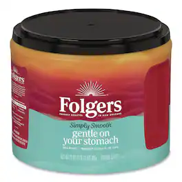 Folgers - 27 oz. Canister Gentle On Your Stomach Simply Smooth Ground Coffee