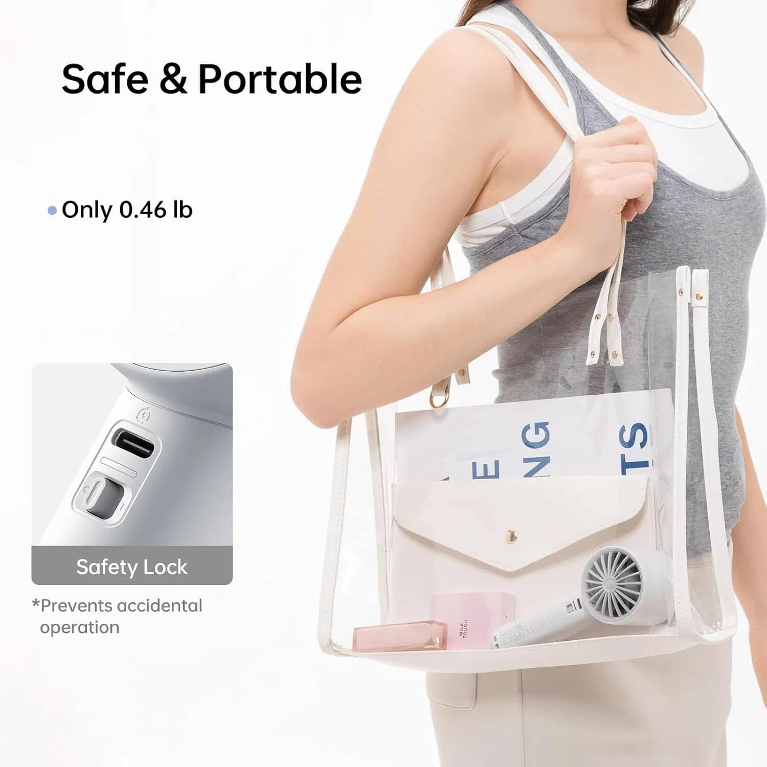 Safe & Portable  
Only 0.46 lb  

NG TS Safety Lock  
*Prevents accidental operation