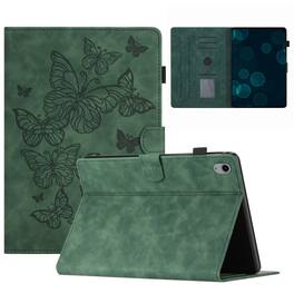 Dteck - Case for Apple iPad (A16) 11" 2025 and iPad 10th Gen 10.9" 2022,Butterfly Embossed PU Leather Card Slot Stand Flip Cover - Green