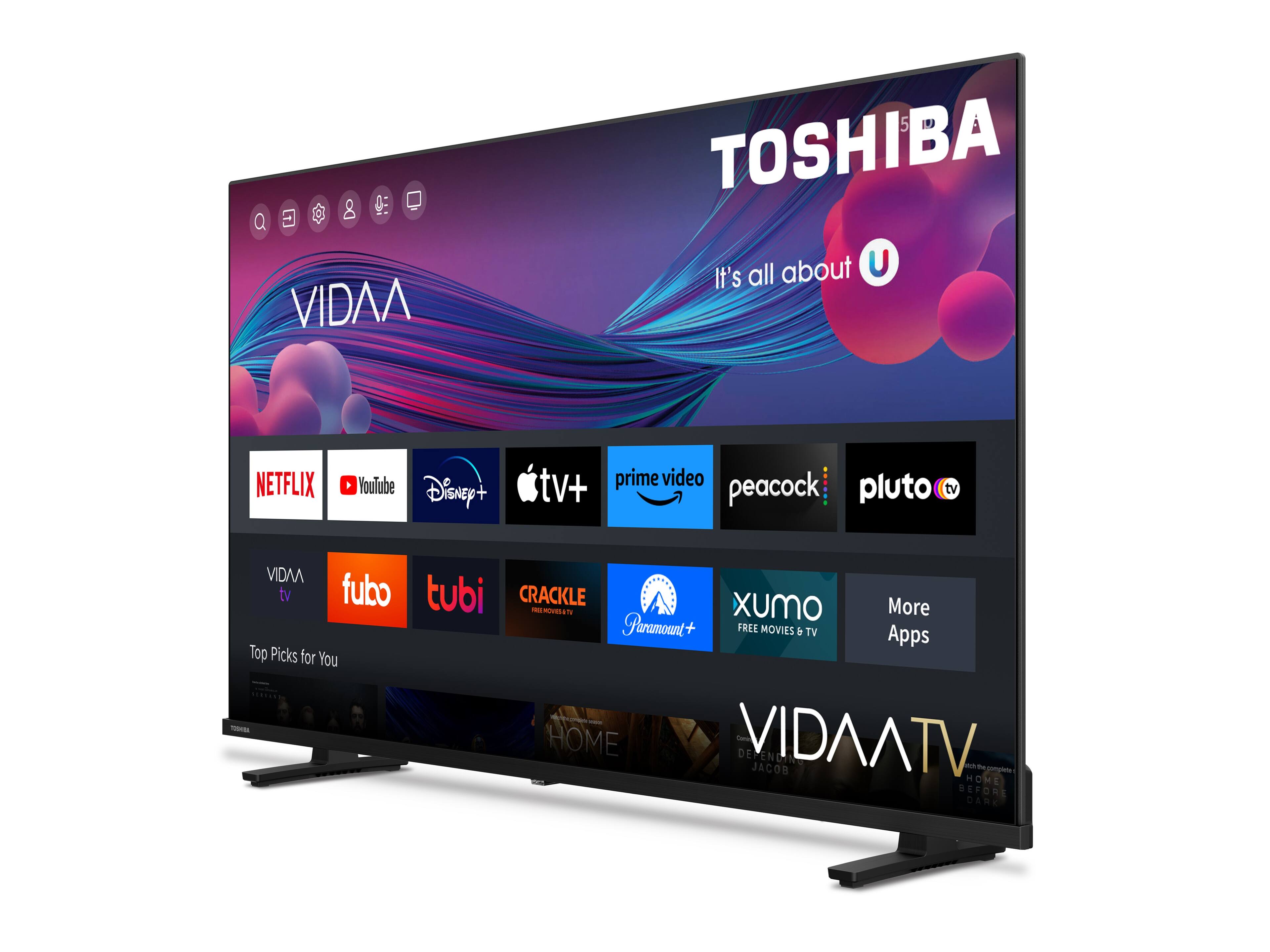 Angle. Toshiba - 32" Class V35 Series LED HD Smart VIDAA TV - Black.
