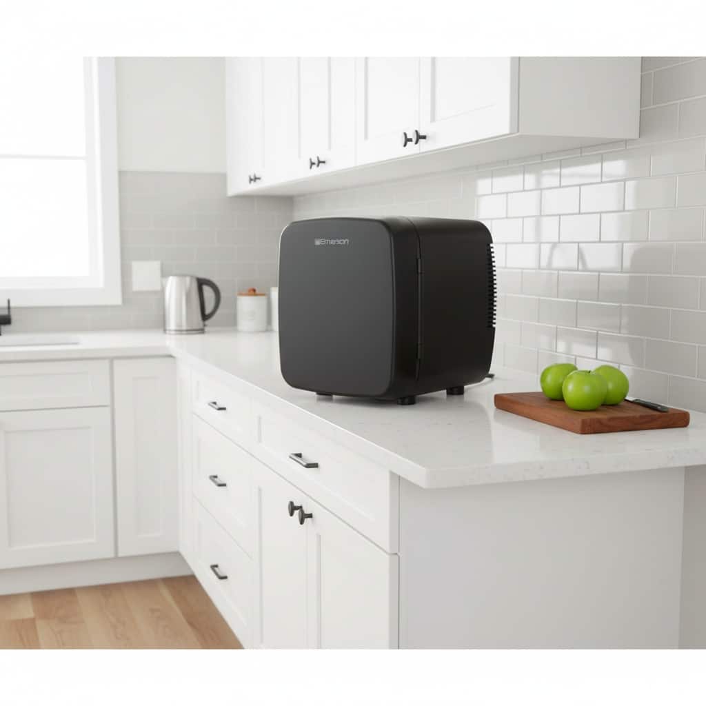 Forest'nSky - Portable XL Mini Fridge Cooler & Warmer for Car, Travel, Office - Black