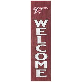 Jardine - Washington College Shoremen 12'' x 48'' Outdoor Leaner Welcome Sign - Maroon