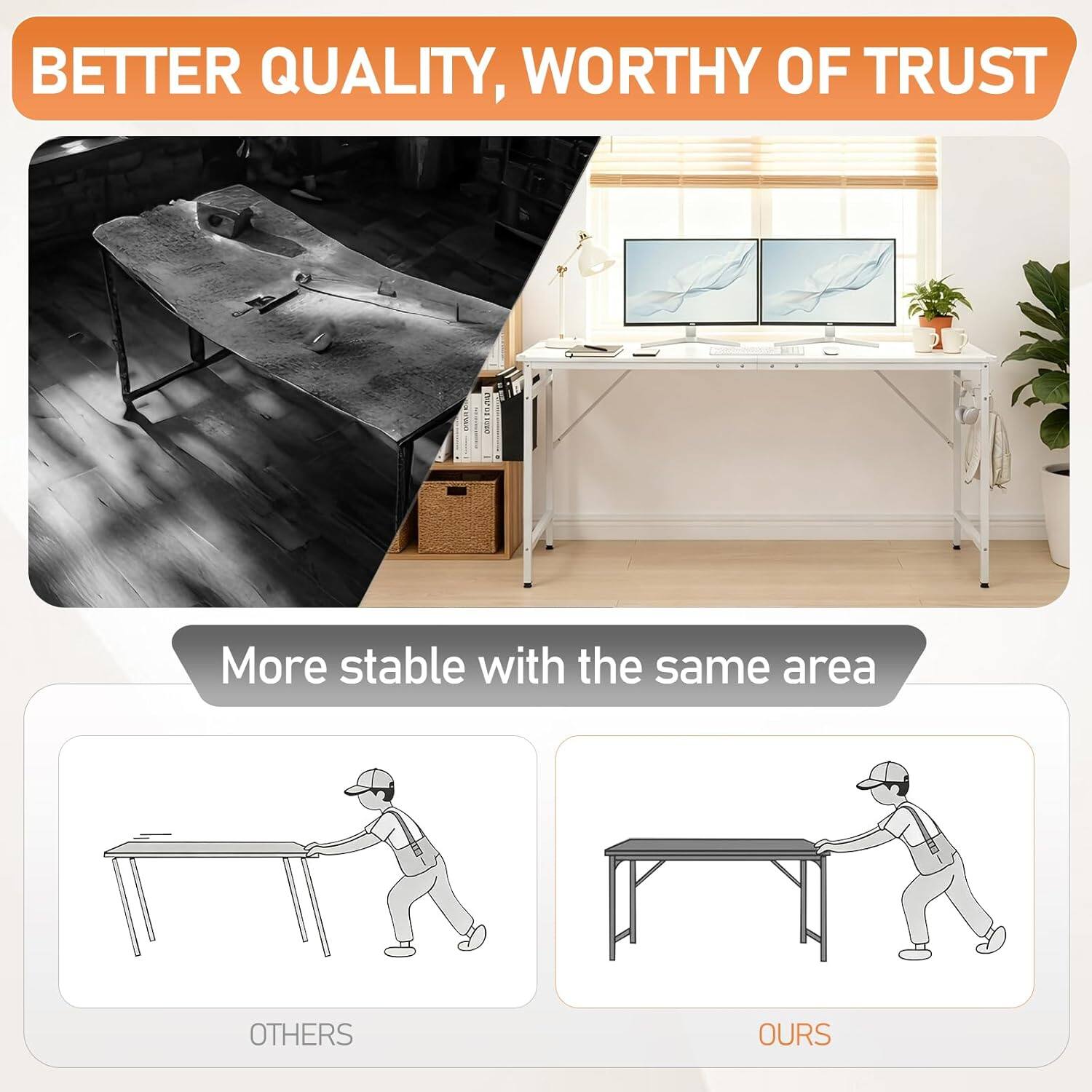 BETTER QUALITY, WORTHY OF TRUST

More stable with the same area

OTHERS

OURS