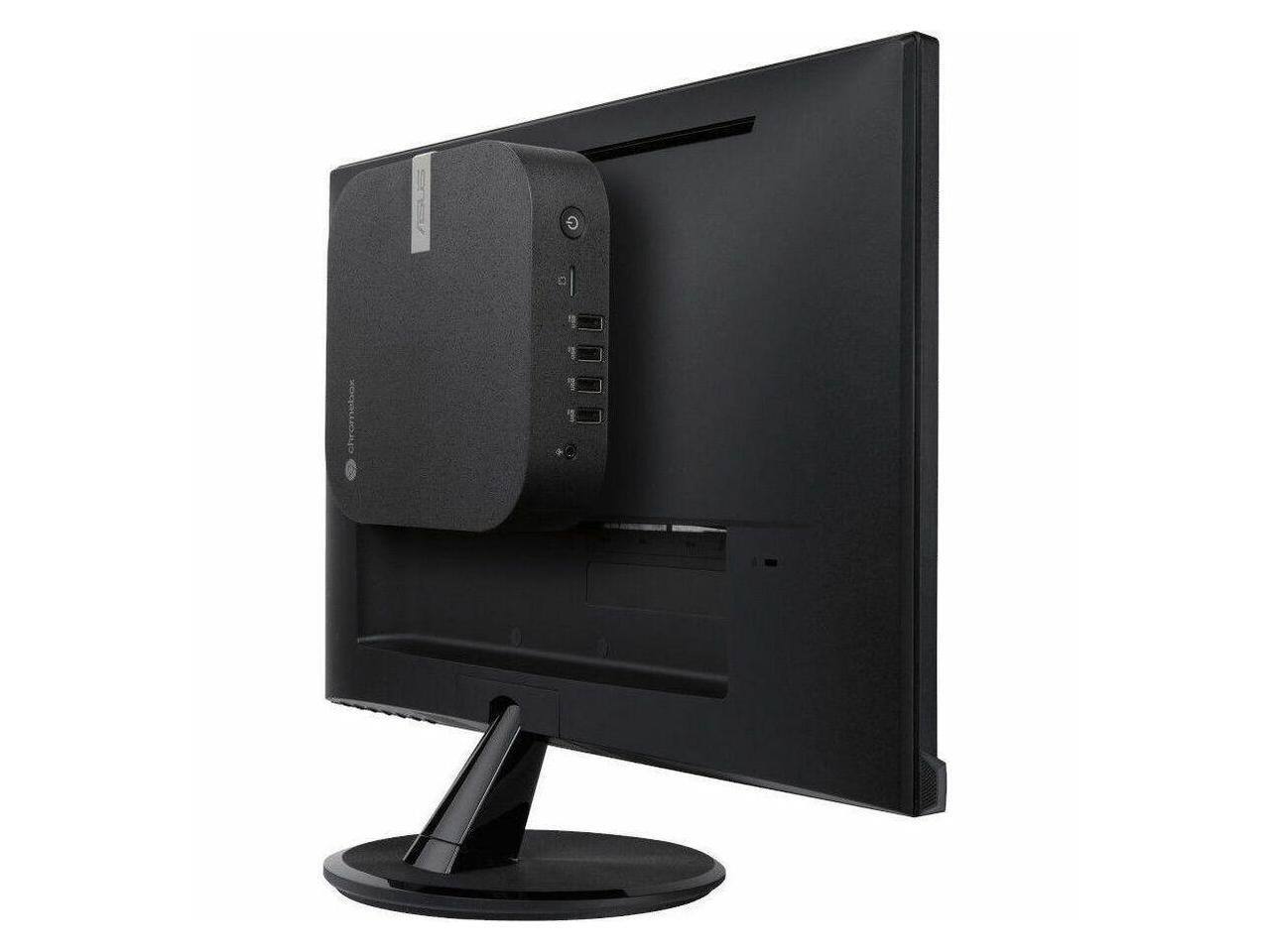 Alt View 1. ASUS - ASUS Chromebox 5a Mini Desktop PC Intel Celeron 7305 5-Core 4GB 128 GB SSD - Black.