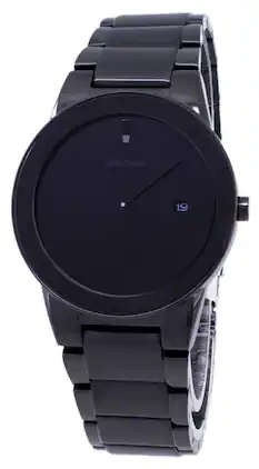 Citizen - Eco-Drive Axiom AU1065-58E Mens Watch Stainless Steel Dial Date Display 30M - Black