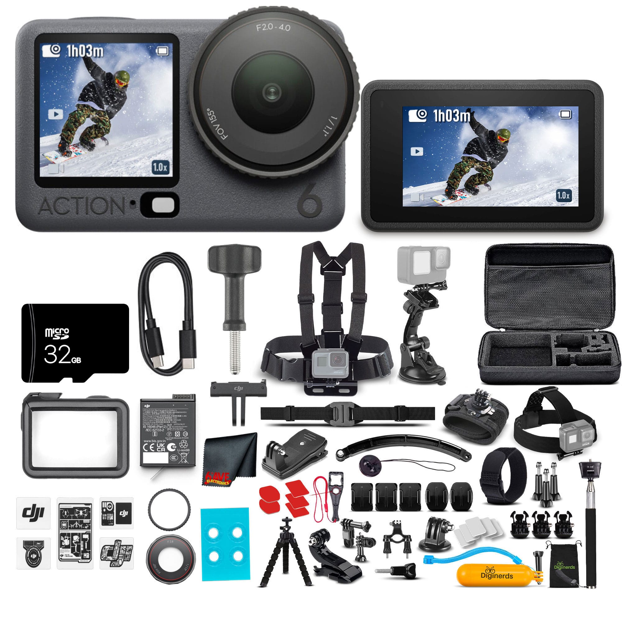 Bundle DJI Osmo Action 6 Essential + More DJIOSACTION6ESSBDL