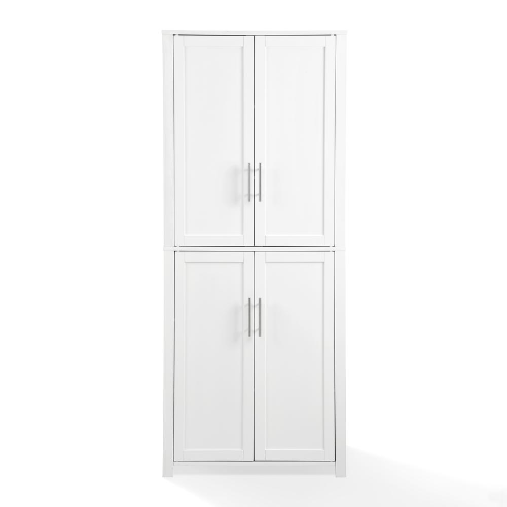 Alt View 4. Crosley Furniture - Savannah Tall Kitchen Storage Pantry - White.