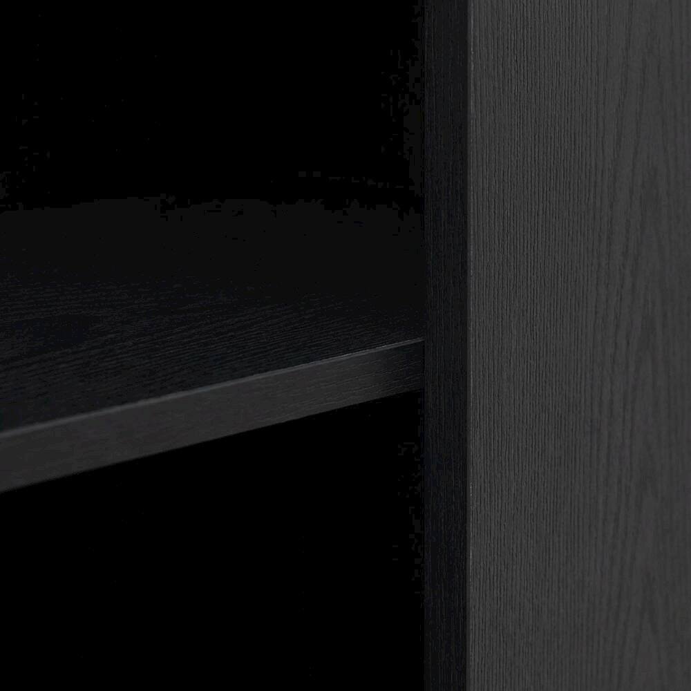 Alt View 1. FurniFact - Blackwood 3-Tier Open Shelf Bookcase with Sturdy Wood Construction - Blackwood.