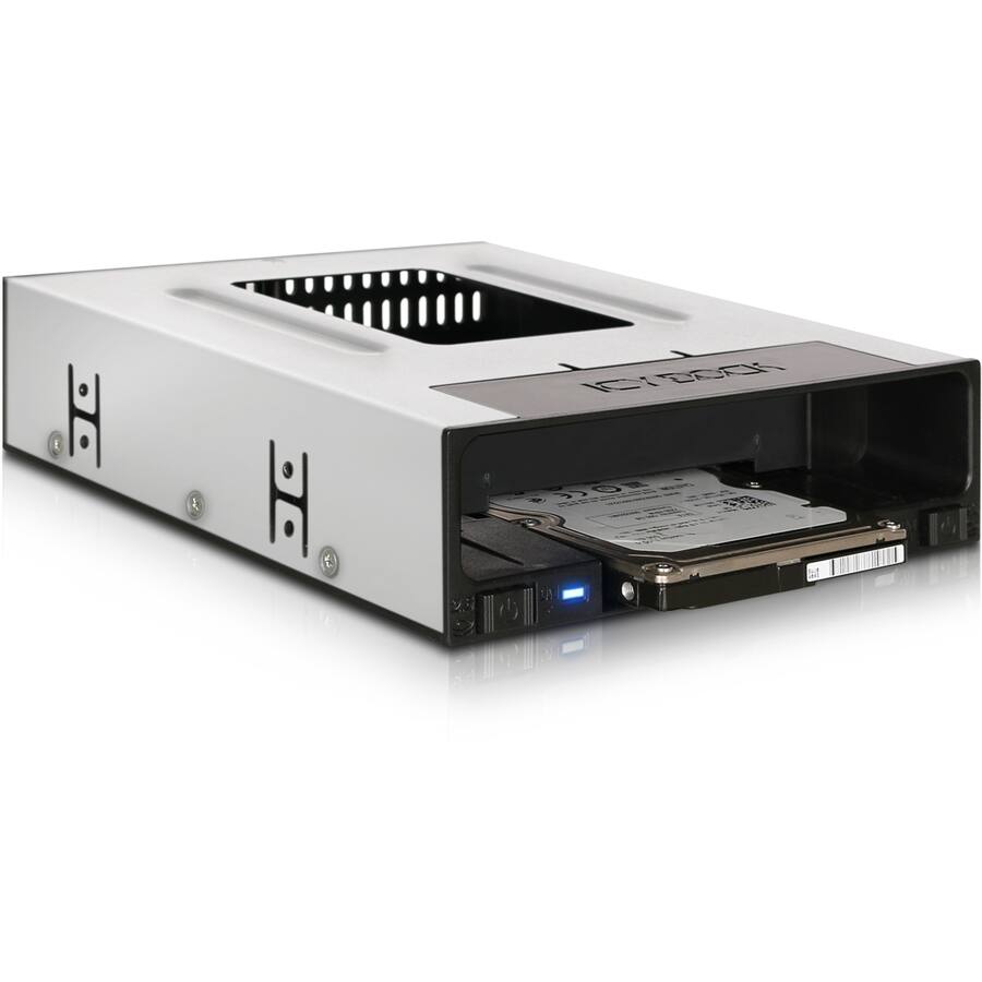 Alt View 5. Icy Dock - Icy Dock FlexiDOCK MB795SP-B Drive Enclosure for 5.25" - Serial ATA/600 Host Interface Internal - Black - 2 x HDD.