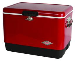 Coleman - Vintage 54 Qt. Steel Belted Cooler - Red
