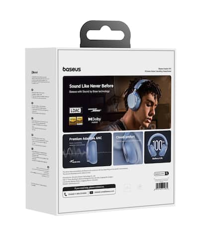 Baseus Inspire XH1 Adaptive Noise Cancelling Headphones, Sound by Baseus Inspire XH1 Adaptive Noise Cancelling Headphones, Sound by