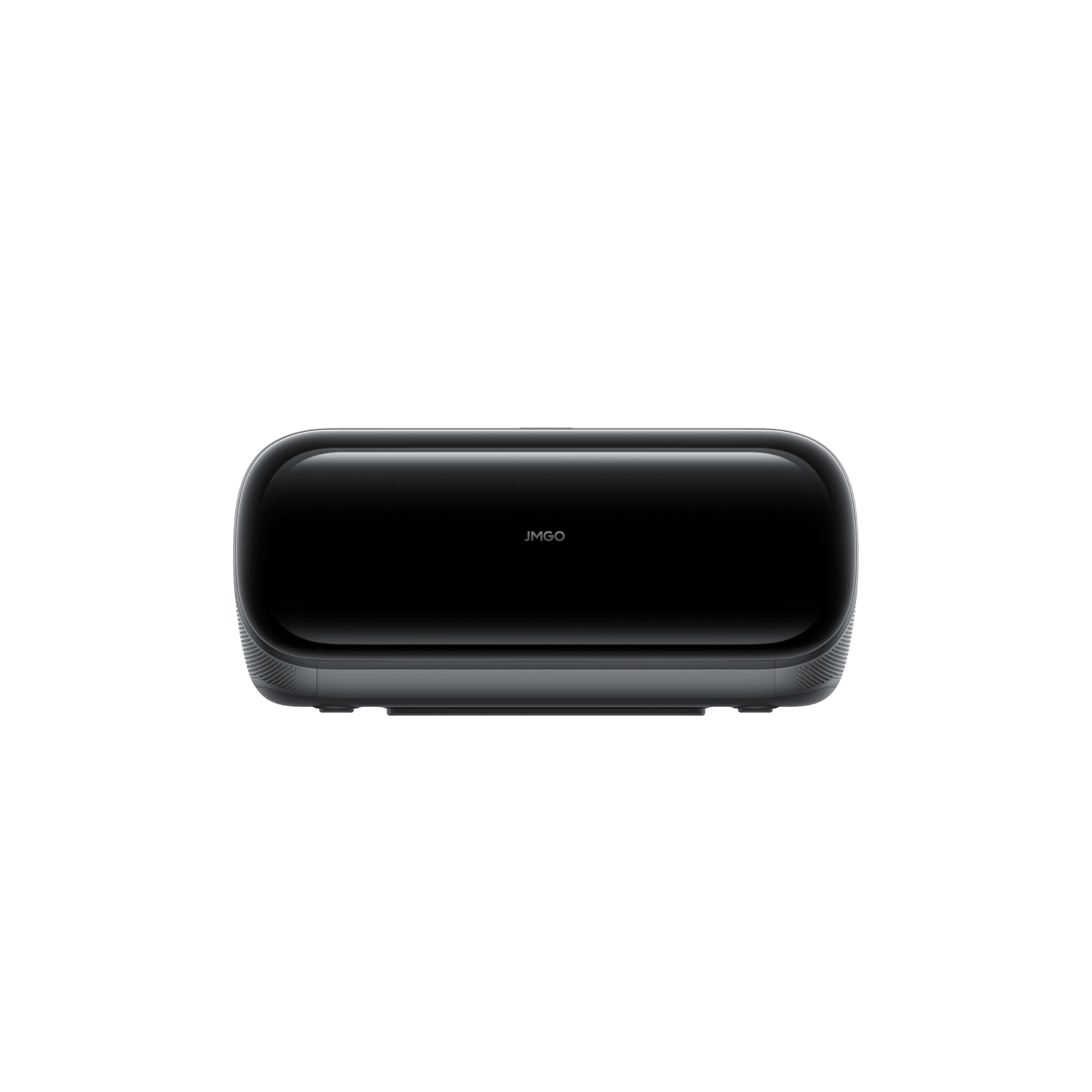 Left. JmGO - JMGO O2S Ultra 4K UHD Triple Laser 3600 Lumens Dolby Version HDR10, 0.16:1 Ultra Short Throw Projector, Atmos, Netflix - Black.