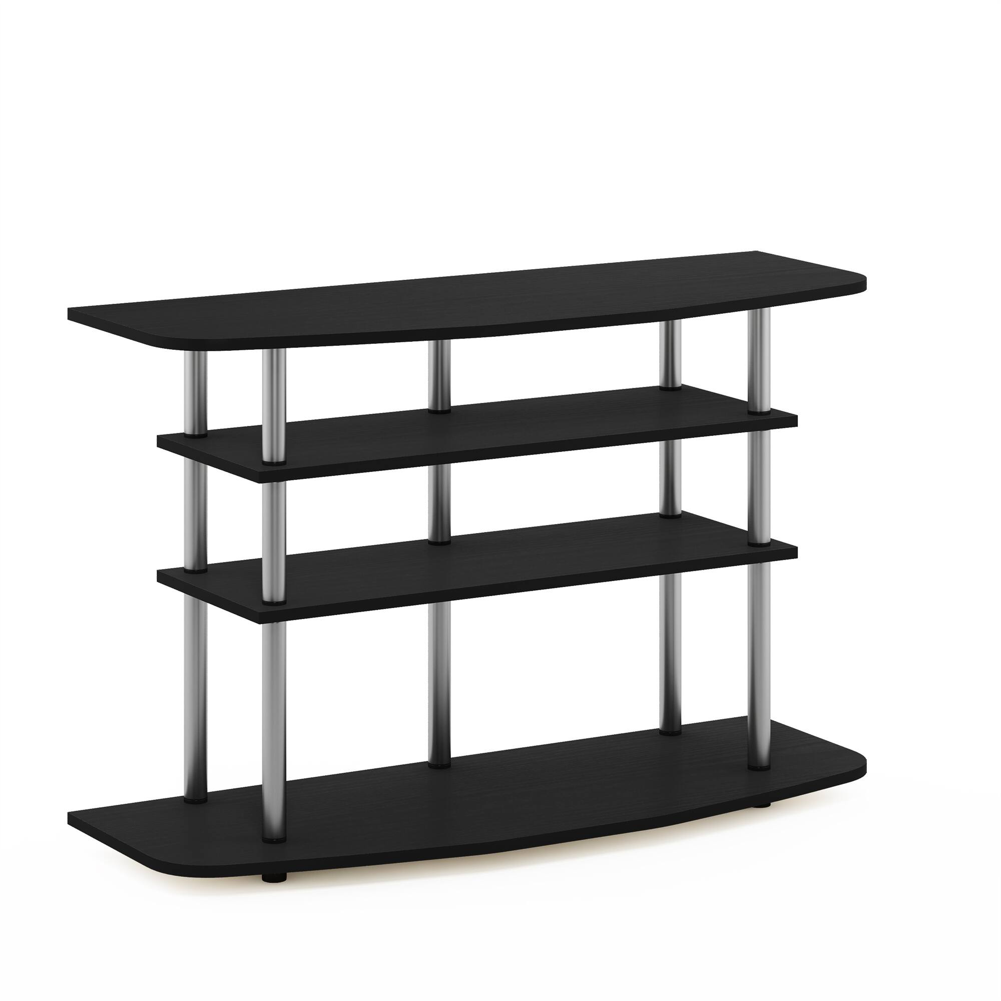 Furinno - Frans Turn-N-Tube 4-Tier TV Stand for TV up to 46 - Black Oak