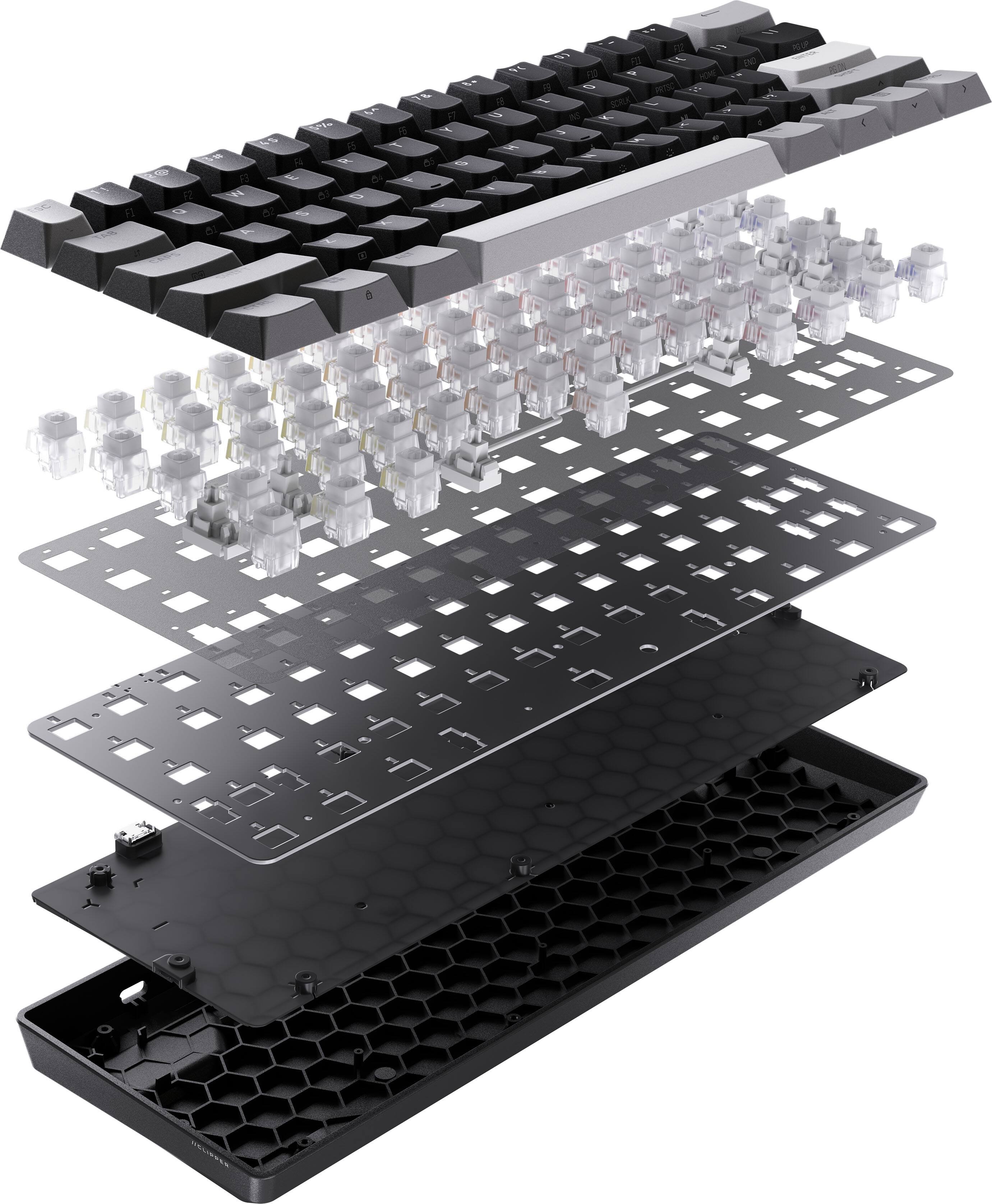 Alt View 6. CORSAIR - CLIPPER PRO MINI 60 Hall Effect Gaming Keyboard - Black.