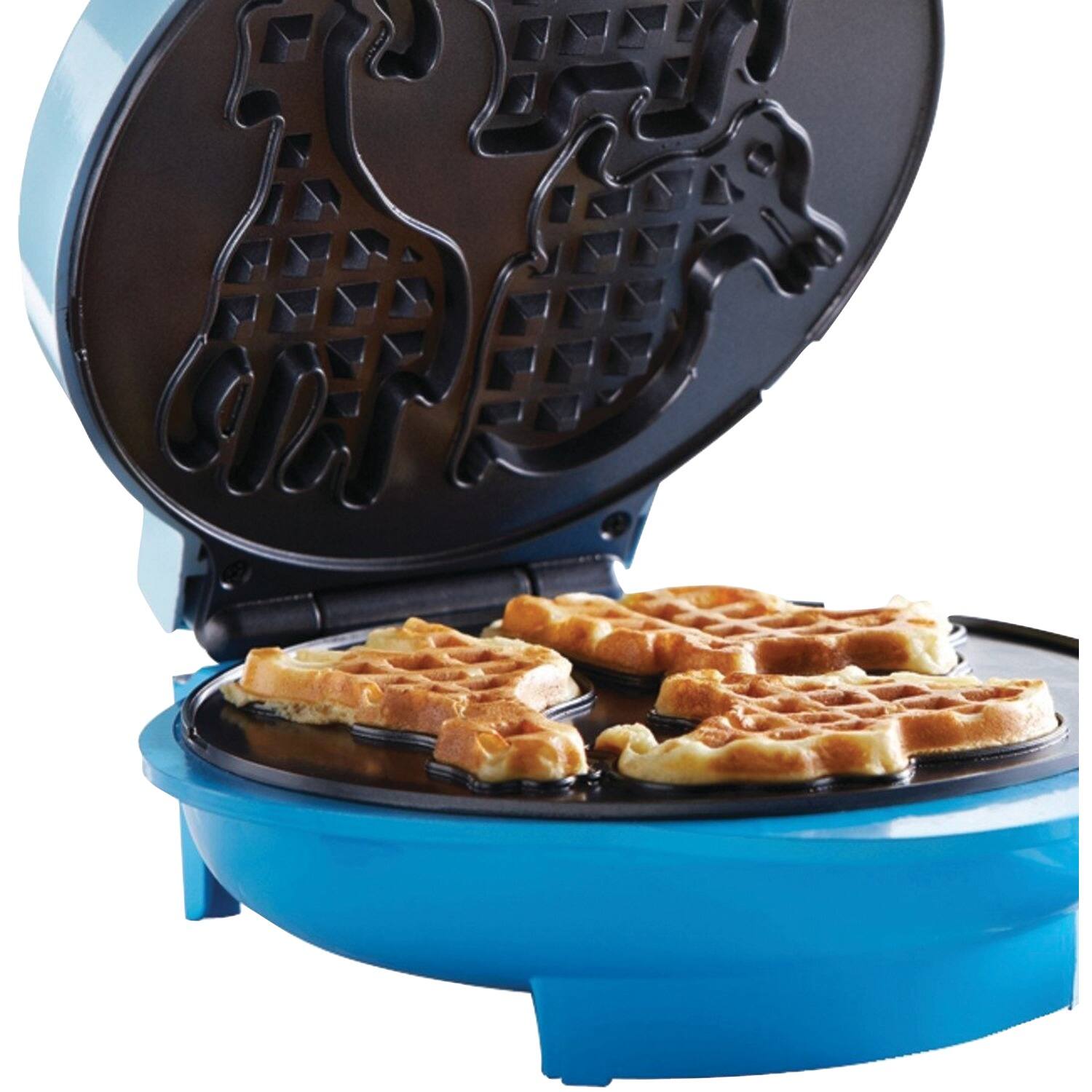 Alt View 5. Brentwood - Brentwood Animal Shaped Waffle Maker in Blue - Blue.