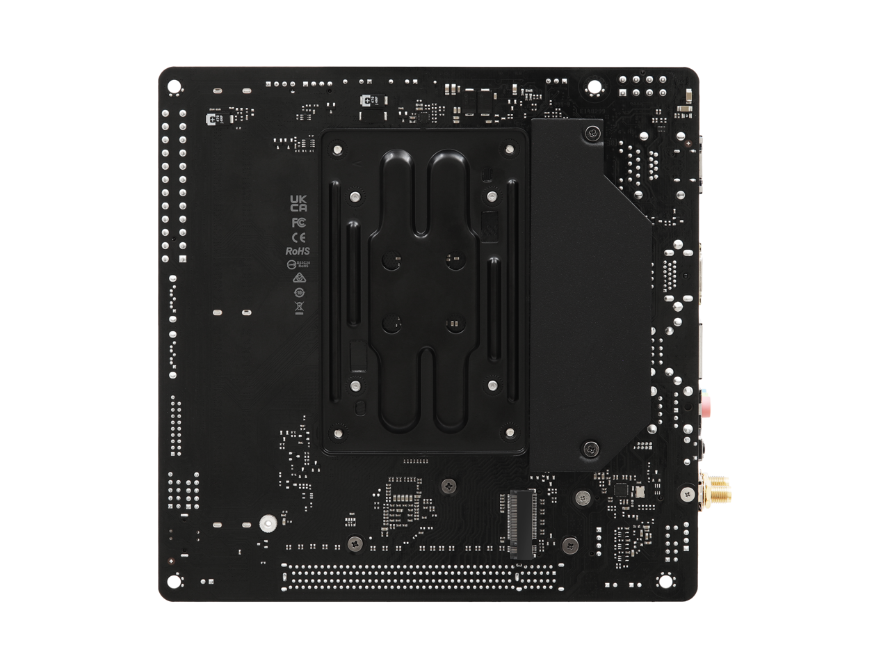 Alt View 4. ASRock - ASRock A620AI WiFi AM5 AMD A620A Mini ITX Motherboard.