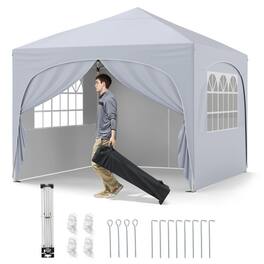 Boyel Living - Pop Up Canopy Tent 120-in W x 120-in D x 84-in H - White