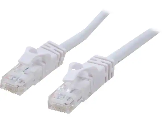 Front. Cables to Go - C2G 27162 Cat6 Cable - Snagless Unshielded Ethernet Network Patch Cable, White (7 Feet, 2.13 Meters).