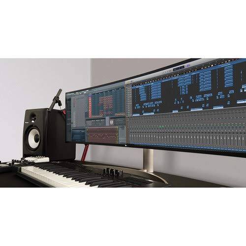 Alt View 2. LG - LG 49WL95C-W 49" UltraWide Curved Dual QHD Virtually Borderless IPS LED Monitor with Built-in Speakers, 5120x1440 + Esse - Black.