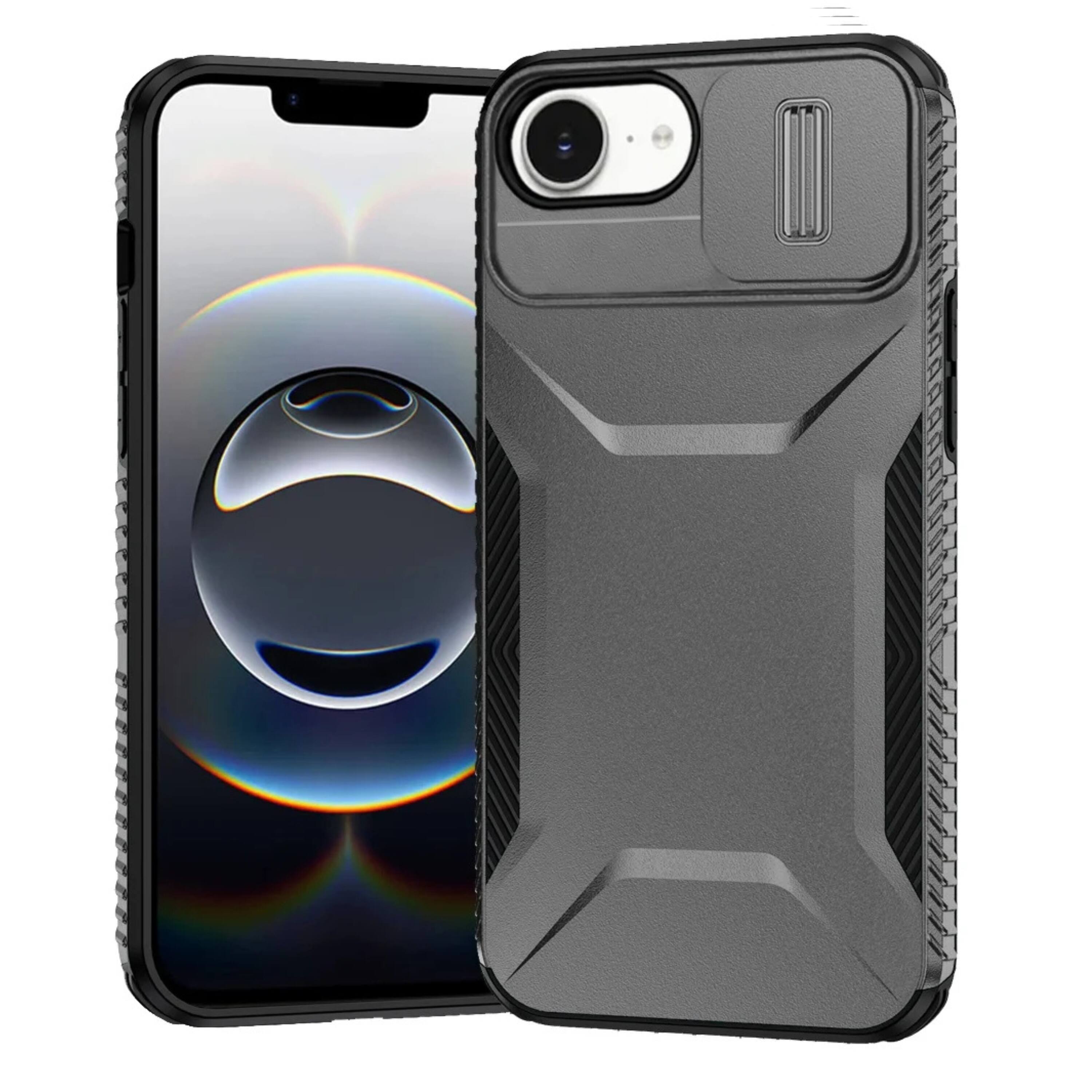 Kitcheniva Rugged Side Grip Sliding Lens Cover Dual Layer Phone Case ...