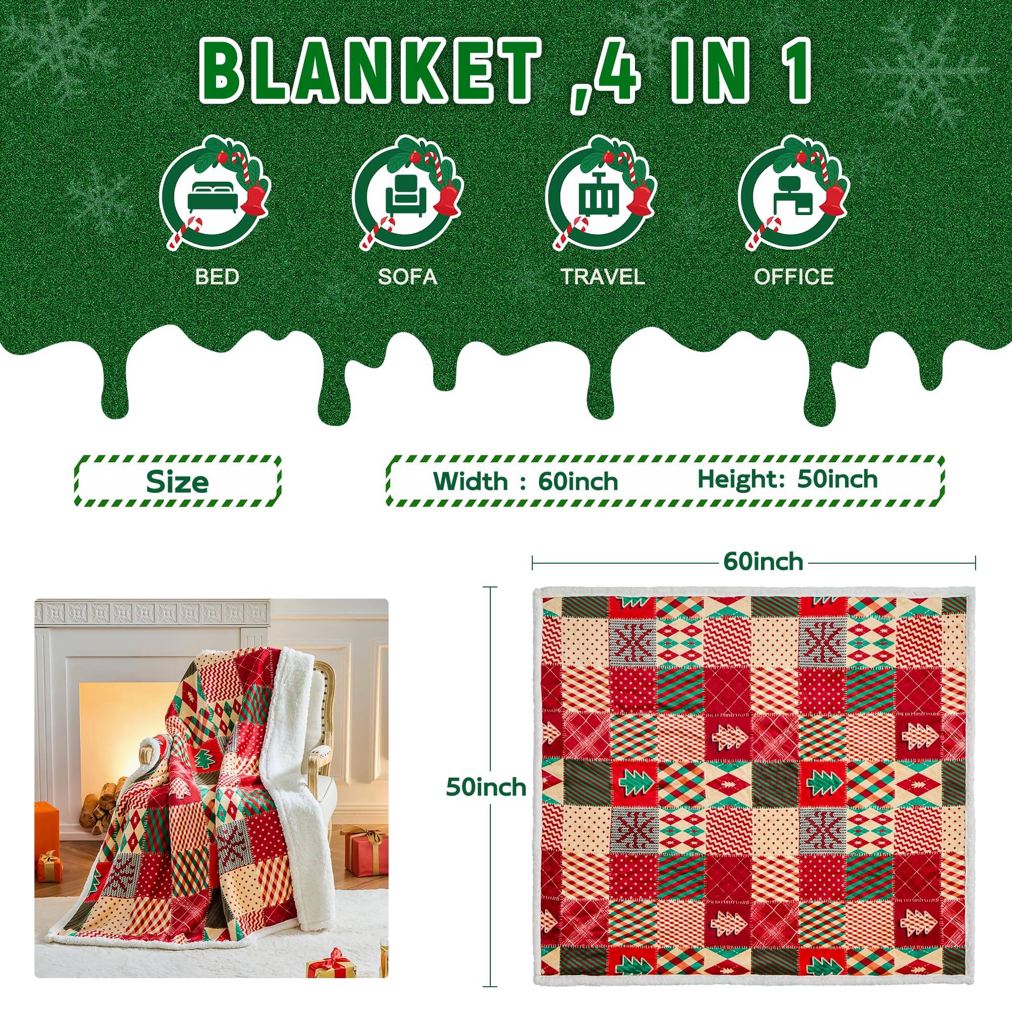 BLANKET, 4 IN 1

Size: 60inch x 50inch

Width: 60inch
Height: 50inch

Features: BED, SOFA, TRAVEL, OFFICE