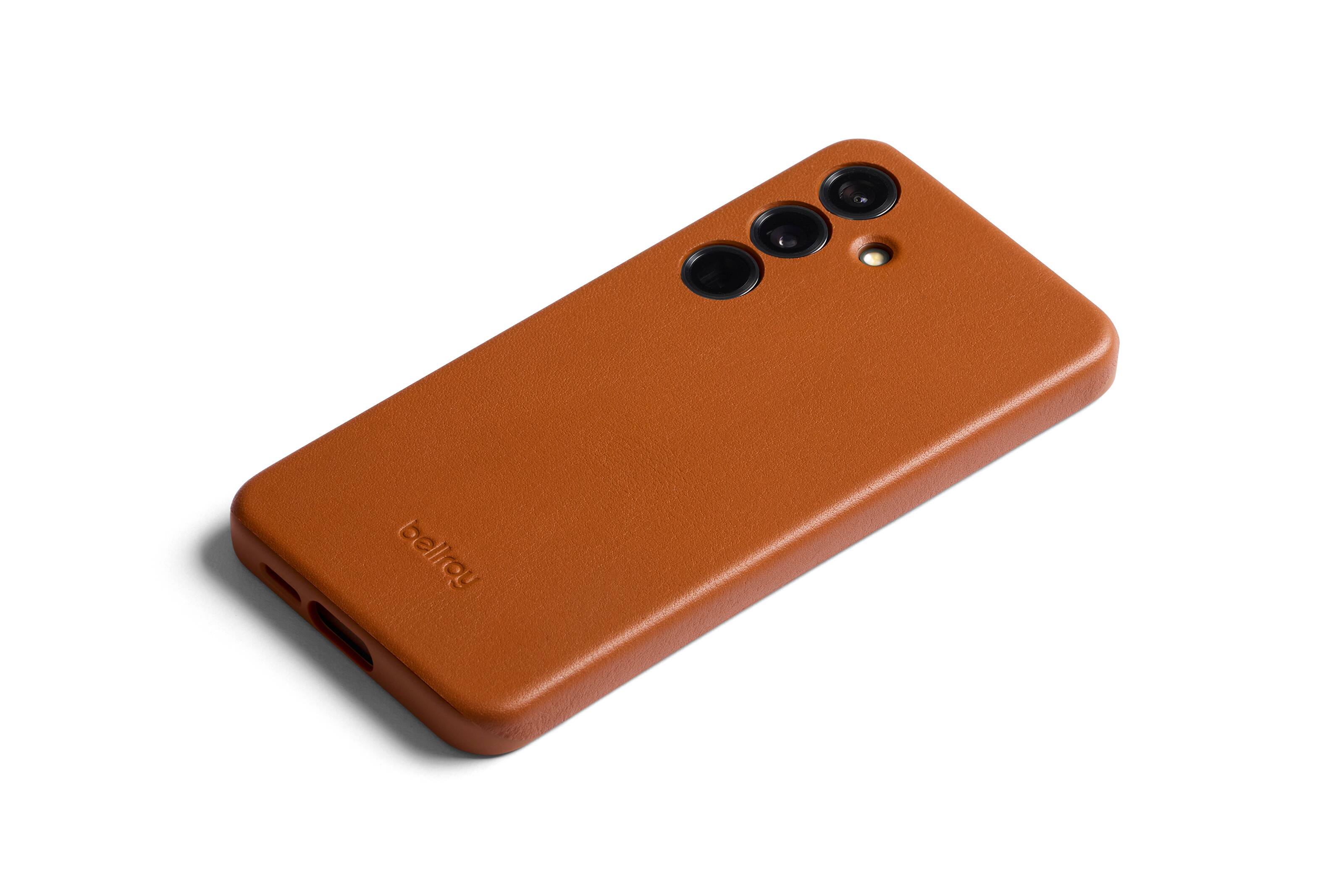 Left. Bellroy - Galaxy S24 Leather Phone Case - Terracotta.