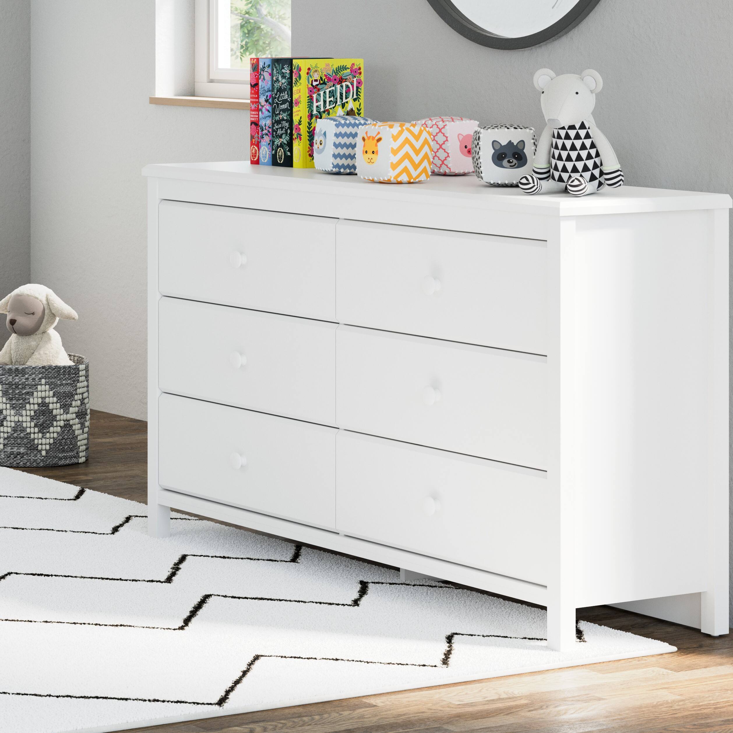 Alpine 6 drawer double dresser online