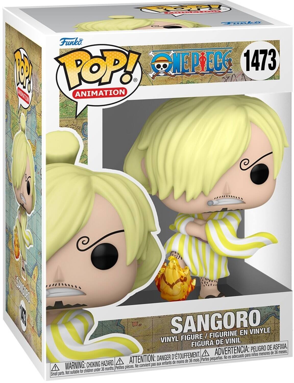 Funko. 1 POP! ANIMATION 1473 SANGORO FIGURINE EN VINYLE FIGURE / VINYL DE VINIL FIGURA DE ASFIXIA ADVERTENCIA: PELIGRO DE ASFIXIA. ATTENTION: DANGER D'ÉTOUFFEMENT. WARNING: CHOKING HAZARD. D Partes pequerias. No es adecuado para menores de 36 meses. Petites pieces. Ne convient pas aux enfants. Small parts. Not suitable for children under 36 months.