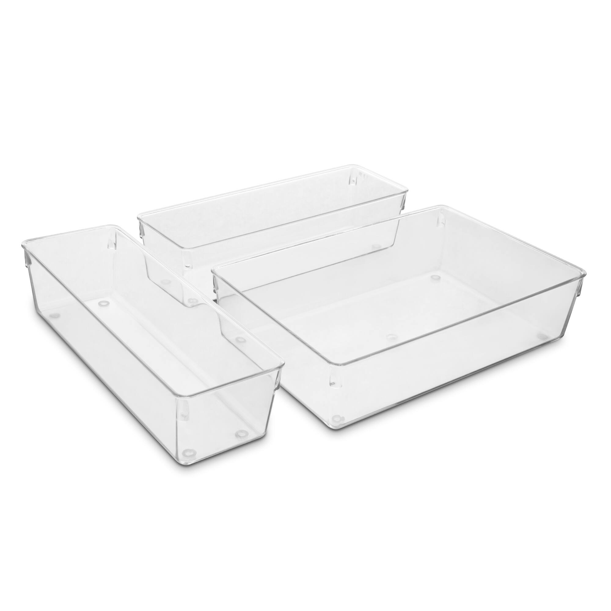 Back. Sorbus - Sorbus Drawer Organizer Set - Clear.