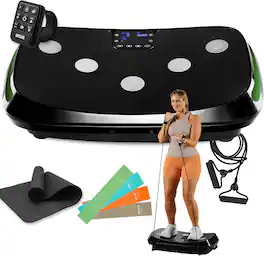 LifePro - Rumblex 4D Vibration Plate – Triple Motor Whole Body Platform for Fitness, Recovery & Weight Loss - Black