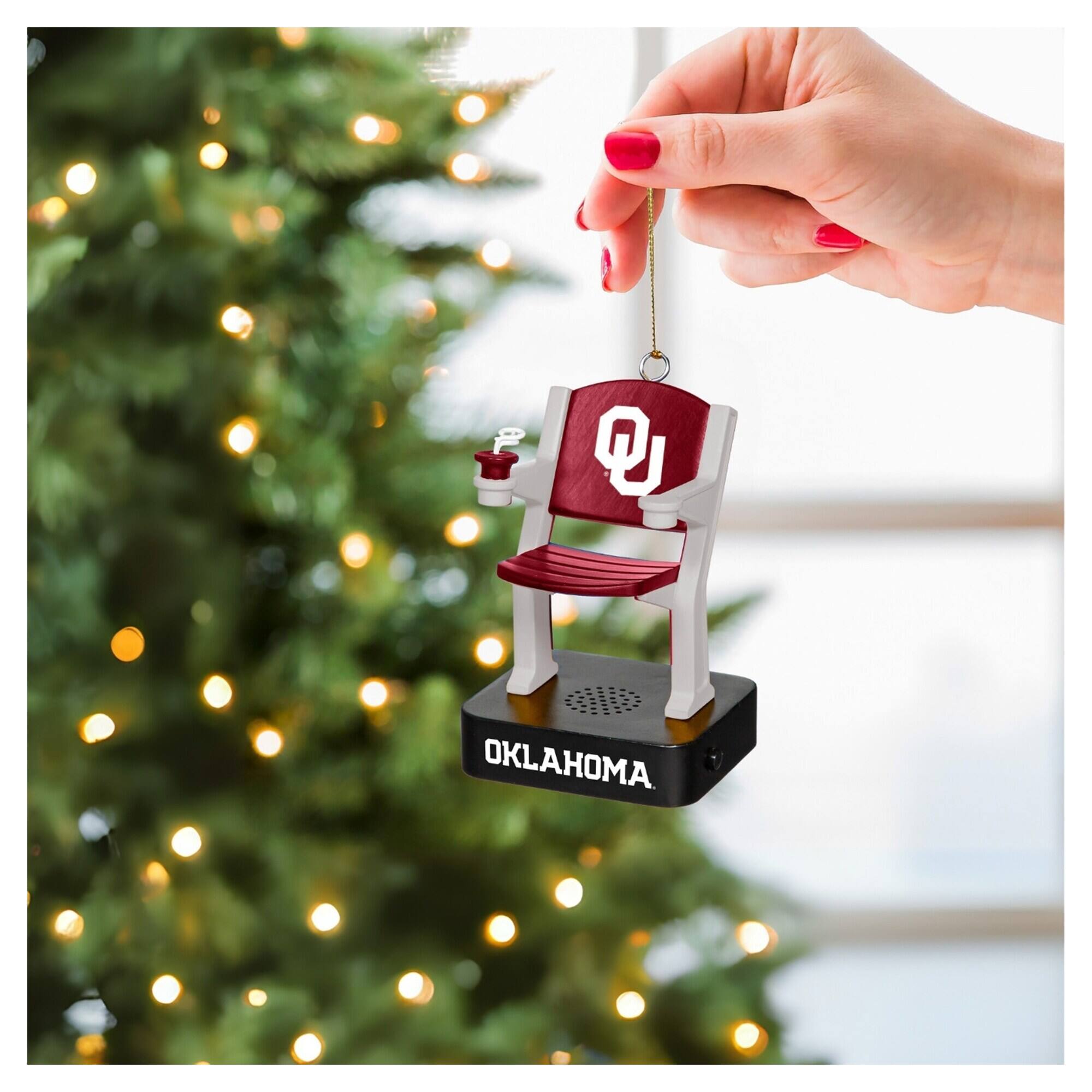 Alt View 1. Evergreen Enterprises - Oklahoma Sooners Stadium Seat Ornament with Sound - Multicolor.