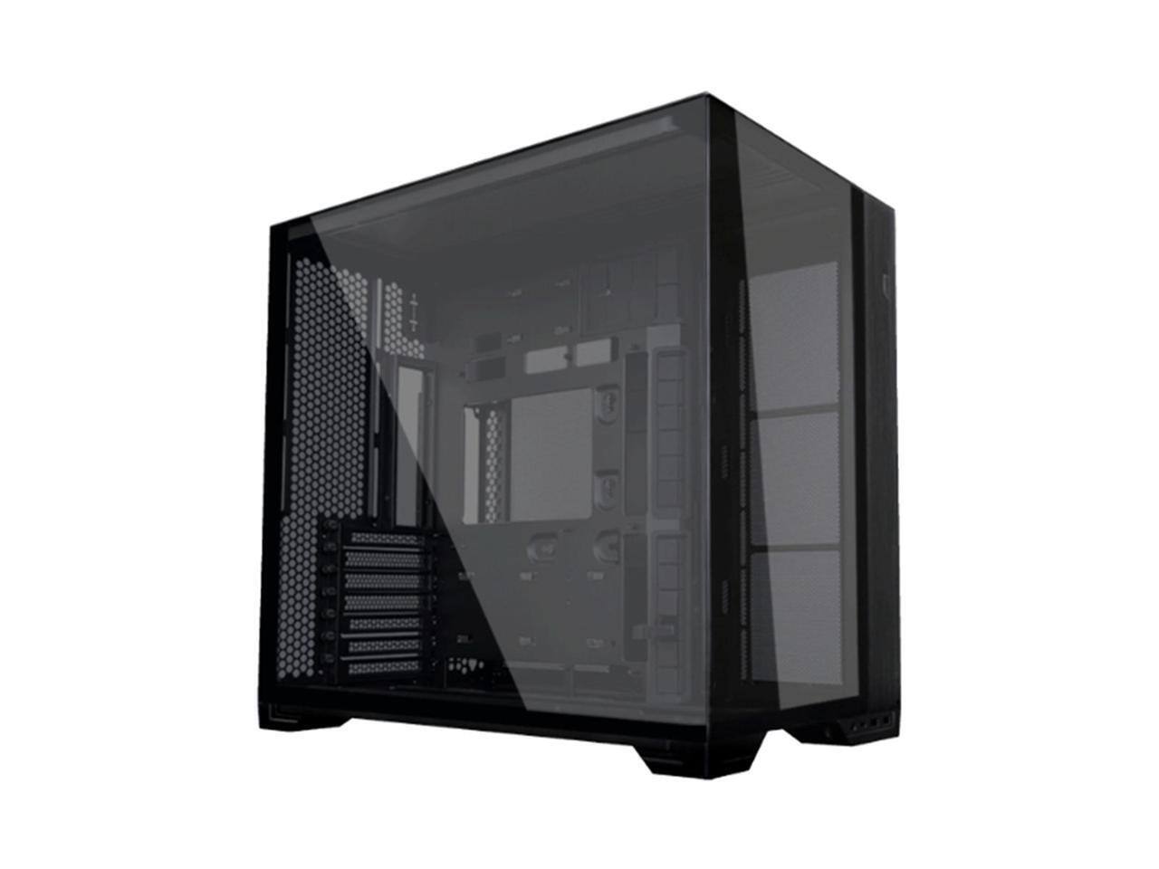 Alt View 8. Lian Li - LIAN LI O11 vision compact black  color Aluminum / Steel / Tempered Glass ATX Mid Tower computer Case ----O11VPX - black.